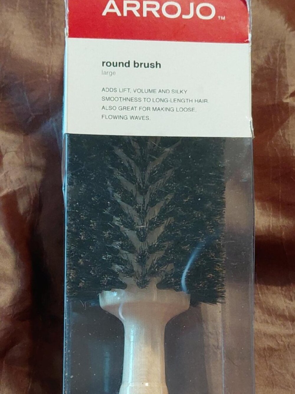 NIDB Arrojo Large Boar Bristle Round Hair Brush (AP B7)